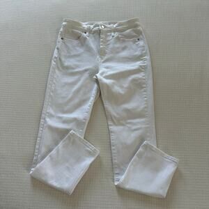 Uniqlo White Skinny Straight High Rise Denim Women's Size 28"x27"